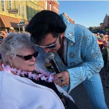 Orchard - Elvis Singing to Resident at Event